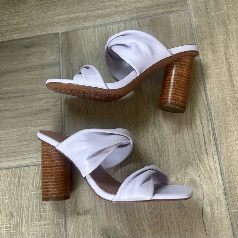 Linea lavender purple twist sandals 8